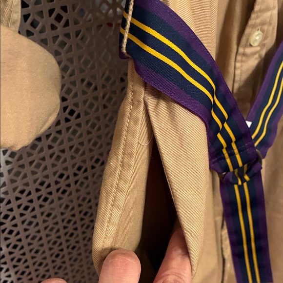 Polo Ralph Lauren Camel Long Sleeve Dress with Belt - Picture 7 of 11